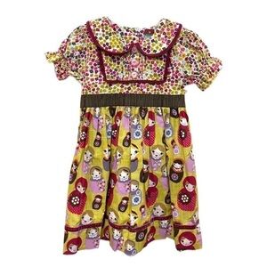 Matilda Jane character counts Russian dolls dress, Sz 2